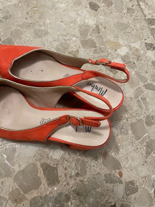Zapatos destalonado coral