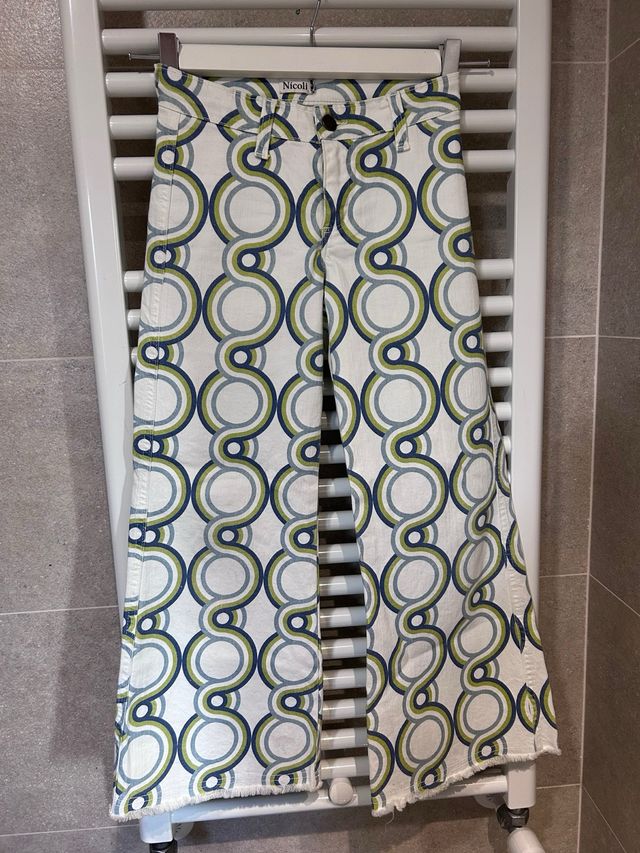 Pantalón niña estampado geométrico