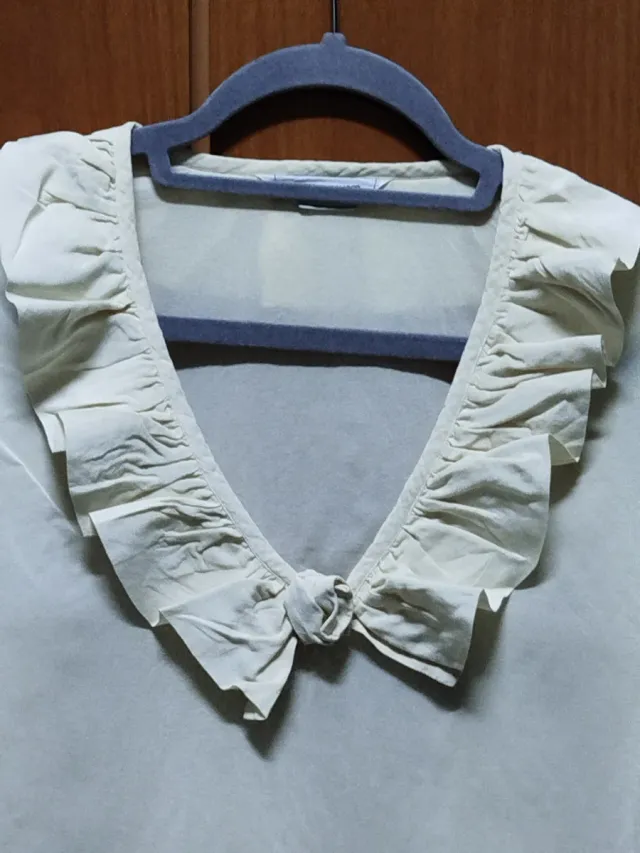 Camicia Seta Vintage Beige Tg Unica