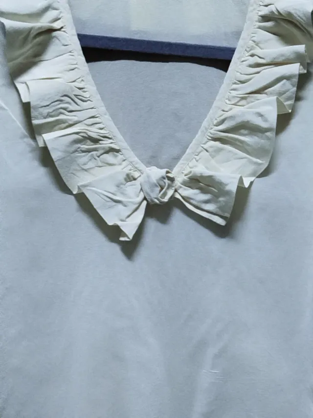 Camicia Seta Vintage Beige Tg Unica