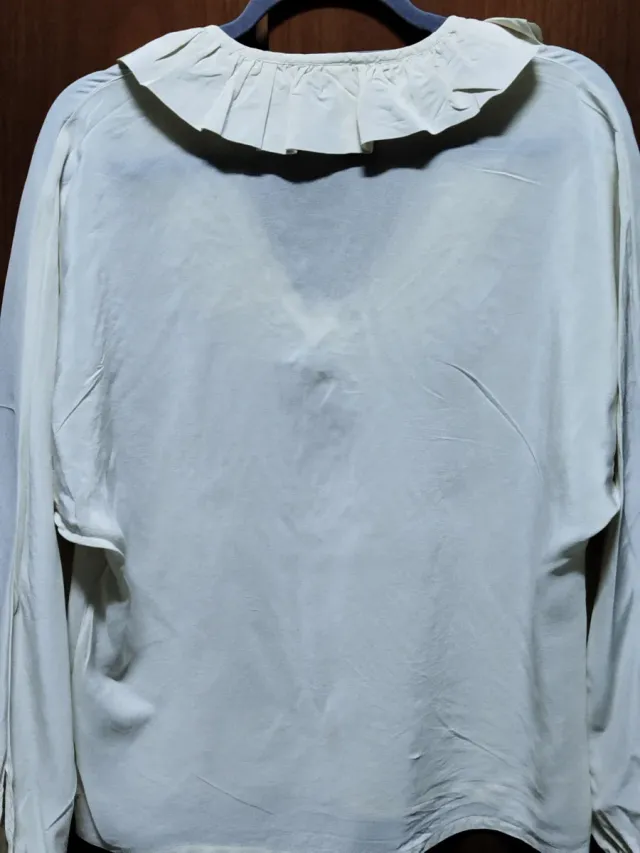 Camicia Seta Vintage Beige Tg Unica