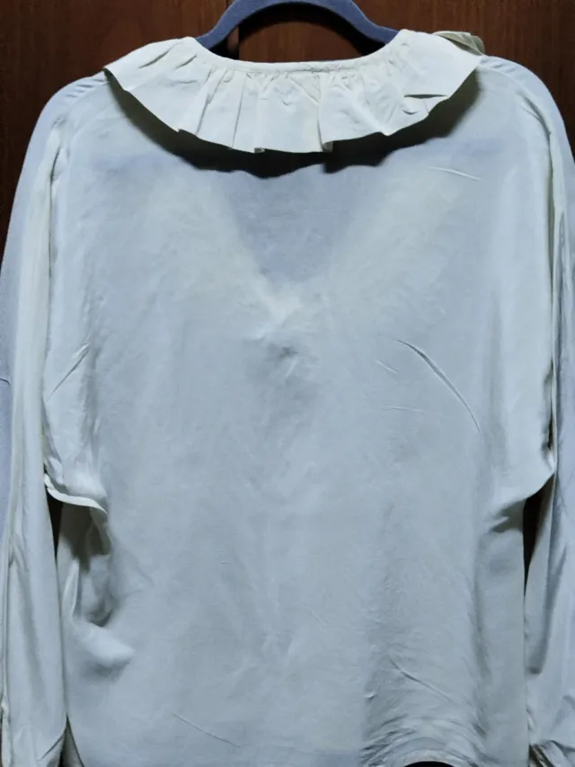 Camicia Seta Vintage Beige Tg Unica