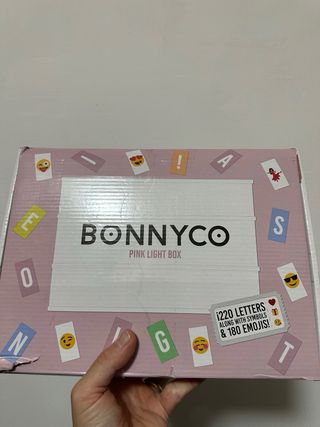 Scatola Luminosa BONNYCO con Lettere ed Emoji