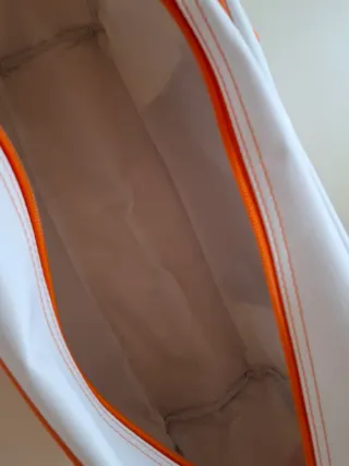 Bolsa Multiusos Blanca y Naranja