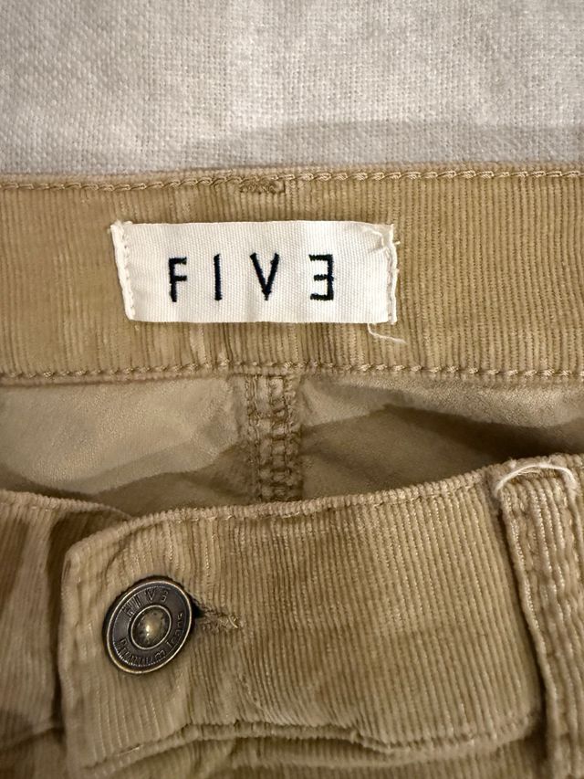 Pantalón pana fina Five mujer talla 27