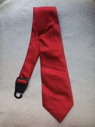 Corbata Roja Vintage Texturizada