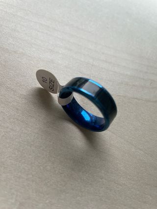 Anillo azul talla 10