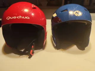 Cascos de esquí Quechua y azul