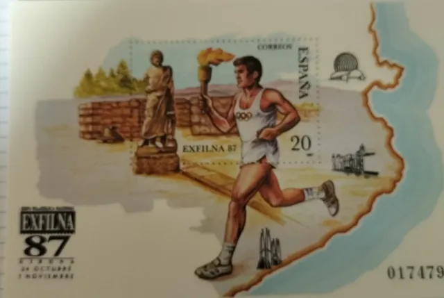 Giochi-Torcia Olimpica 6 Fogli Blocco 1987