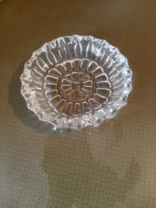 Cenicero Cristal Tallado Años 60