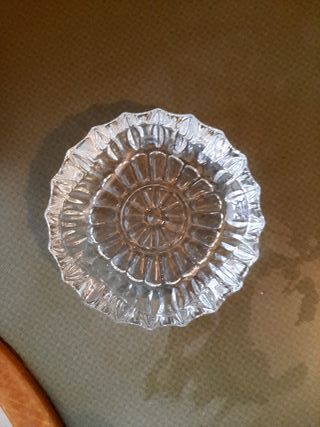 Cenicero Cristal Tallado Años 60