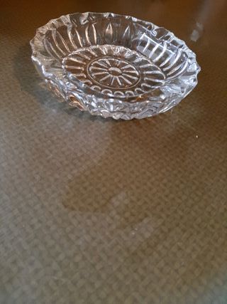 Cenicero Cristal Tallado Años 60