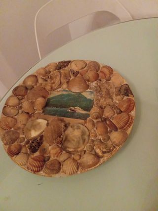 Piatto Decorativo Vintage Conchiglie