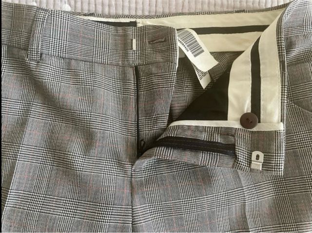 Pantalón lana pata de gallo