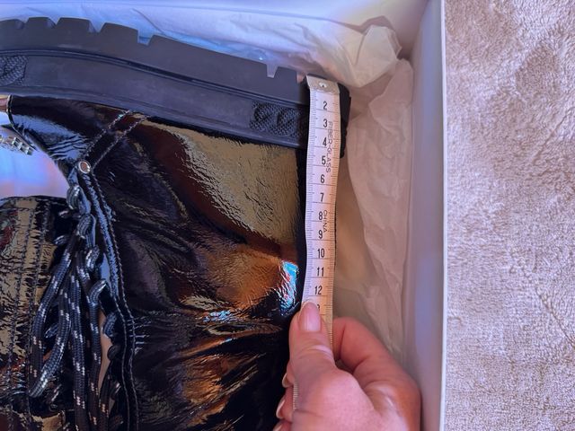 Botines Casadei charol negro y plata