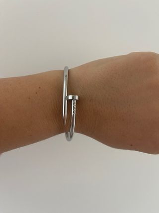 Bracciale a forma di chiodo argento