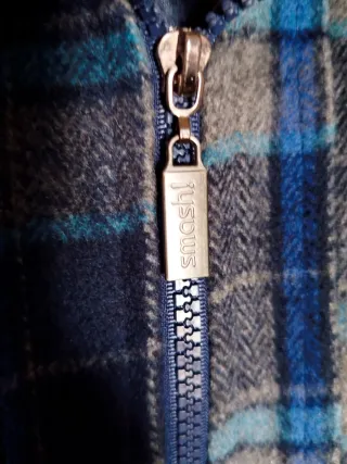 Cappotto donna Smash blu e grigio