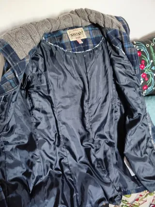 Cappotto donna Smash blu e grigio