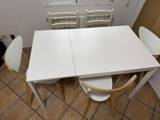 Mesa Comedor Extensible Blanca