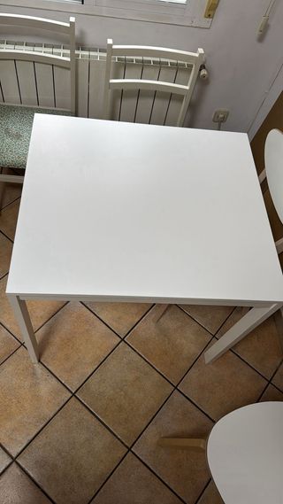 Mesa Comedor Extensible Blanca