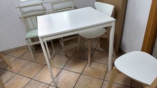 Mesa Comedor Extensible Blanca