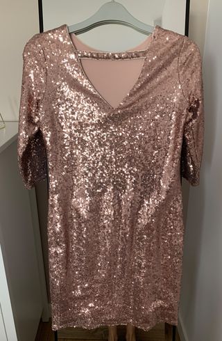 Vestido fiesta lentejuelas KIABI Talla S