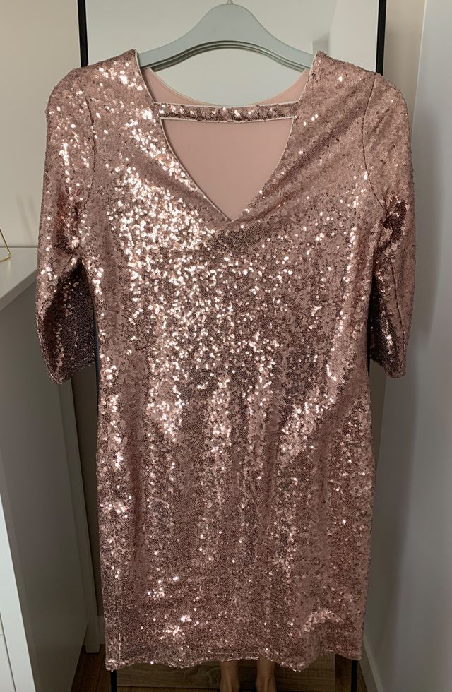 Vestido fiesta lentejuelas KIABI Talla S