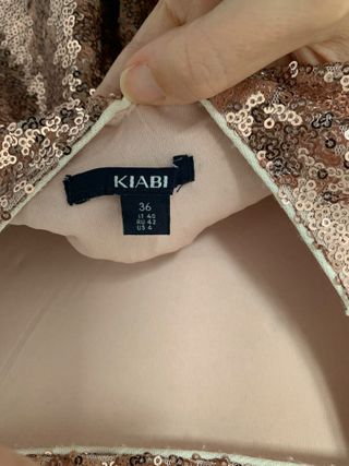 Vestido fiesta lentejuelas KIABI Talla S