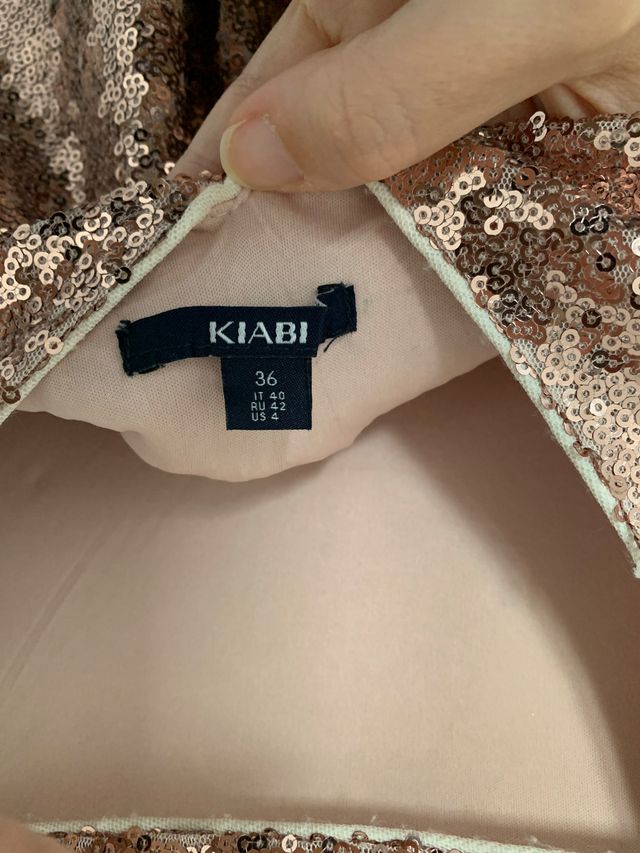 Vestido fiesta lentejuelas KIABI Talla S