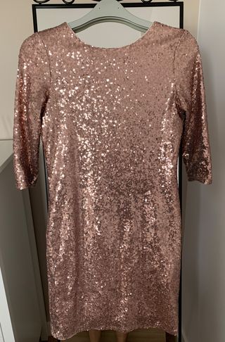 Vestido fiesta lentejuelas KIABI Talla S