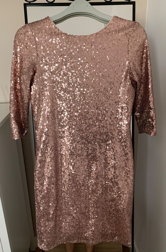 Vestido fiesta lentejuelas KIABI Talla S