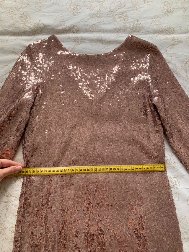 Vestido fiesta lentejuelas KIABI Talla S