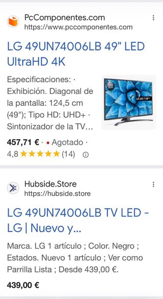 SÚPER OFERTA: LG 49 Smart TV UHD 4K