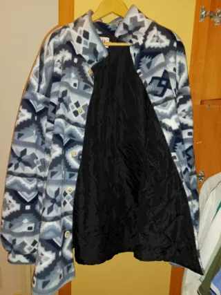 Giubbotto pile imbottito fantasia XXL