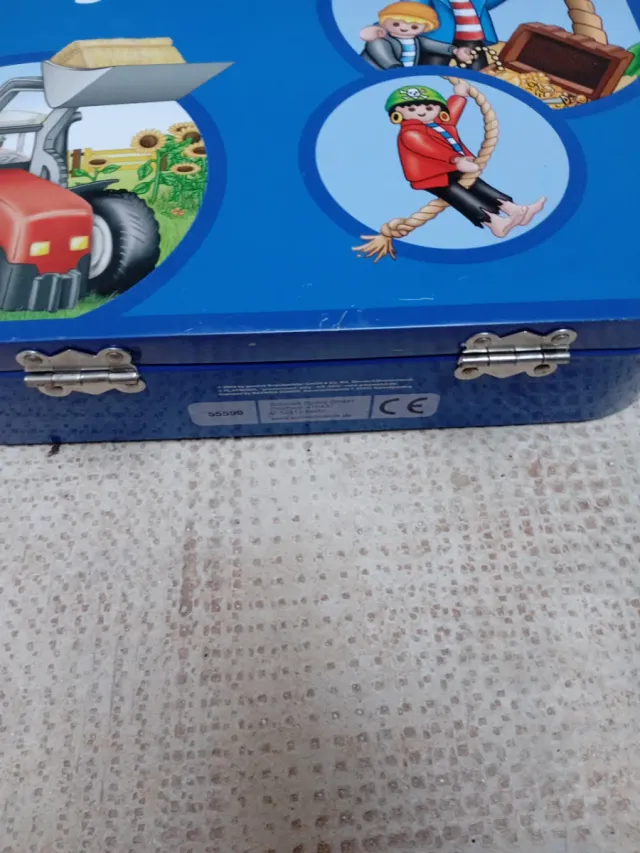 Caja Metálica Playmobil Piratas y Tractor