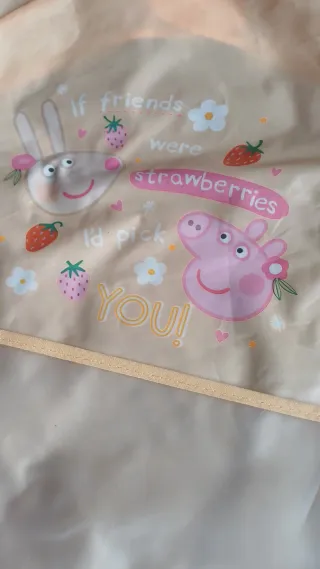 Babero Peppa Pig con bolsillo