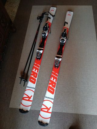 Esquís Rossignol Hero 150 + bastones
