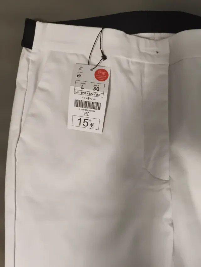 Pantalón vestir blanco Talla L