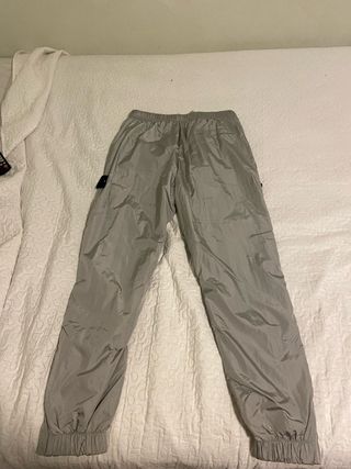 Stone Island Pantalones Chubasquero Talla M Gris