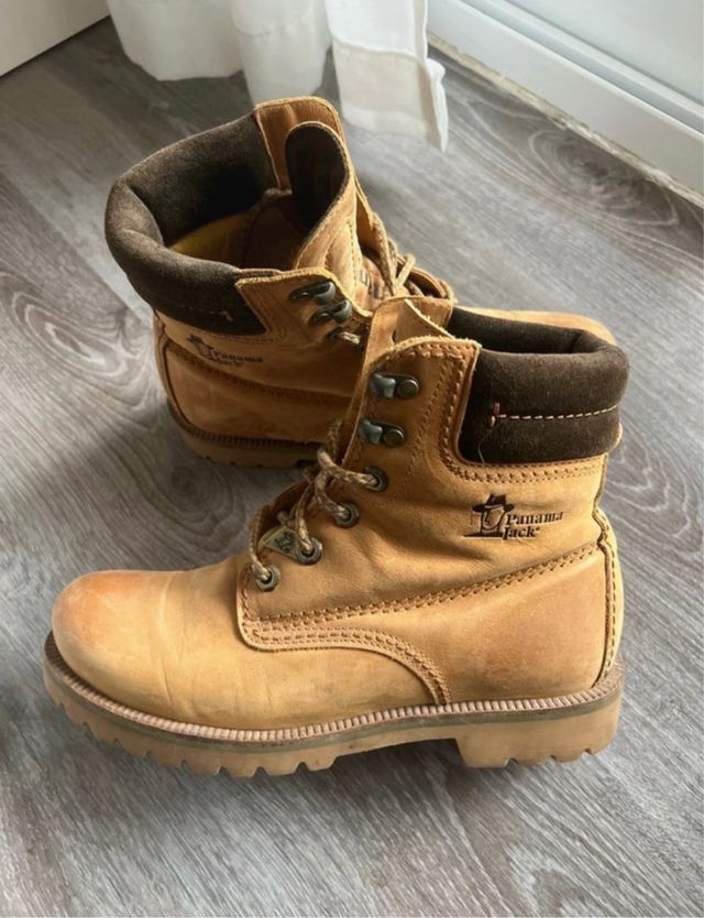 Botas Panama Jack Beige Marrón Talla 37