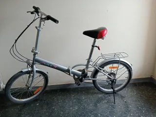 Bicicleta Plegable Plata - Buen Estado