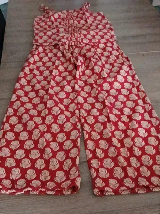 Conjunto verano blusa y pantalón estampado