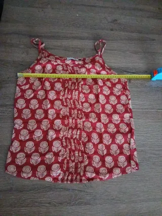 Conjunto verano blusa y pantalón estampado