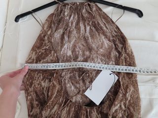 nuevo con etiqueta ZARA vestido gasa animal print