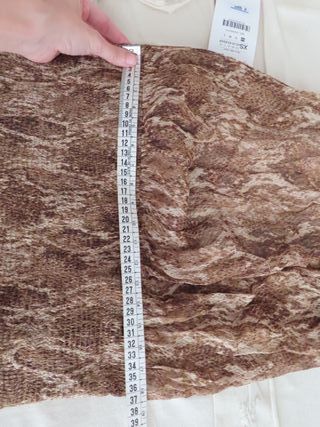 nuevo con etiqueta ZARA vestido gasa animal print