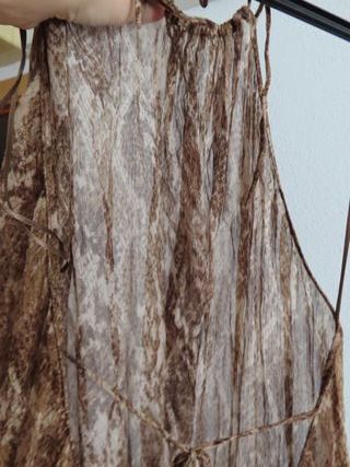 nuevo con etiqueta ZARA vestido gasa animal print