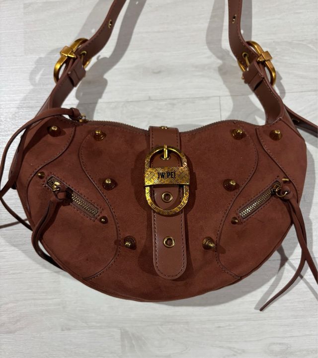 Borsa a tracolla in camoscio Tessa - JW PEI