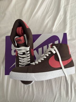 Nike SB Blazer Mid Nuevas Marrón/Rojo