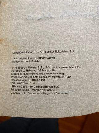 El Amante De Lady Chatterley