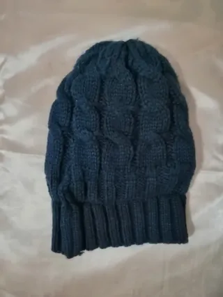 Cappello lana blu bambino-bambina